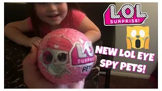 UNBOXING OPENING NEW LOL SURPRISE EYE SPY PET SERIES 4 DOLLS TOY REVIEW!