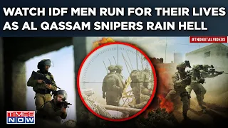 Watch Al Qassam Snipers Target Israeli Troops| IDF Men Run For Their Lives| Hamas' Chilling Video