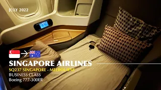 Singapore Airlines || SQ237 || Business Class || Singapore (SIN) - Melbourne (MEL) || Flight Video