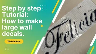 Step By Step: How To Make a Large Wall Decal