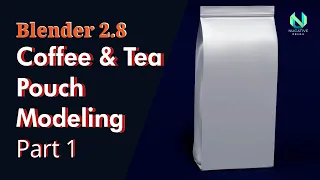 3D Modeling of Coffee/Tea Pouch Mockup in Blender 2.8| Package Design Part 1