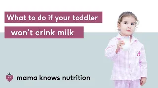 If your toddler won't drink milk (what to do, from a Registered Dietitian)