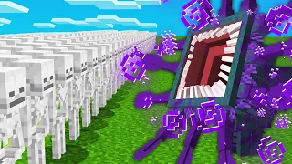 1000 SKELETONS vs MOUTH MONSTER (Minecraft Mob Battle)