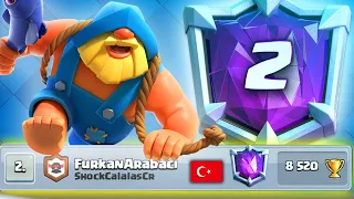 DÜNYADA 2.BİTİREBİLEN TEK TÜRK OYUNCU OLDUM#clashroyale