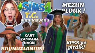 Defalarca BOYNUZLANDIK❗ Sims 4 TC simülasyonu Bölüm 4 🎓 Mezuniyet KPSS📖 sims 4 oynuyoruz