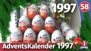 Advent calendar rare kinder surprise eggs 1997 unboxing