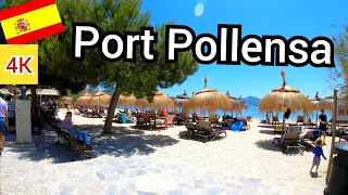 ⁴ᴷ PUERTO POLLENSA walking tour 🇪🇸 Mallorca, Balearic Islands, Spain (Majorca) 4K