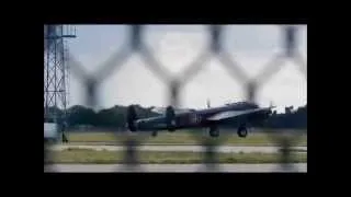 Lancaster bomber PA474 Thumper and KB726 Vera fly together at Conningsby 13th August 2014