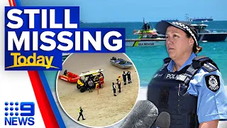 Search continues for missing swimmer after shark attack | 9 News Australia