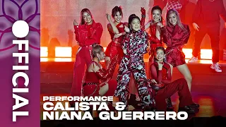CALISTA performs with NIANA GUERRERO at their GRAND MEDIA LAUNCH