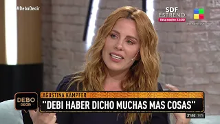 Agustina Kämpfer se enfrentó al "¿No debí decir?"