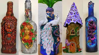 5 Bottle Craft Ideas/ Bottle Decoration Ideas