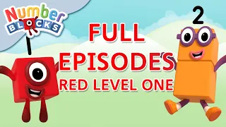 @Numberblocks- Red Level One | Full Episodes 1-3 | #HomeSchooling | Learn to Count #WithMe
