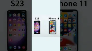 samsung s23 vs iphone 11 Speed Test #shorts #short