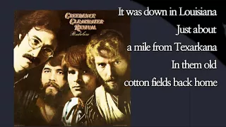 Cotton Fields / CCR  (with Lyrics)