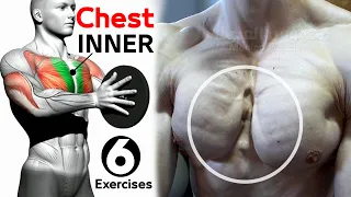 BEST 6 EXERCISES "INNER CHEST "🔥 #Maniac_Muscle