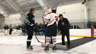 10-year-old Hillsborough student with Leukemia drops ceremonial first puck