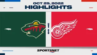 NHL Highlights | Wild vs. Red Wings - Oct. 29, 2022