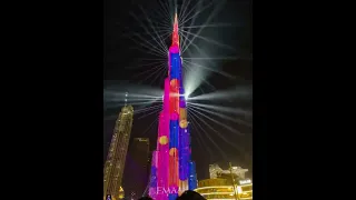 dubai burj khalifa light show