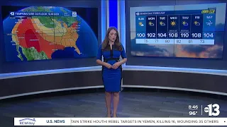 Las Vegas is seeing more above average temperatures in the summer over time