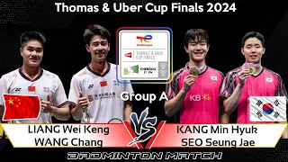 🔴LIVE SCORE | LIANG /WANG vs KANG Min Hyuk /SEO Seung Jae | Badminton Thomas Cup Finals 2024