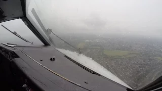 Boeing 737 Cockpit view  -  Landing In Birmingham