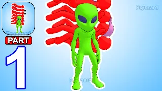 Aliens Lab: Monster Craft - Gameplay Walkthrough Part 1 Alien Commander Catcher Find Humans (Android
