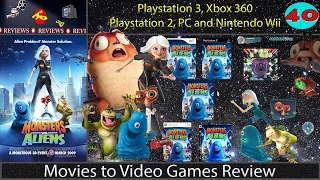 Movies to Video Games Review - Monsters vs. Aliens (PS3, Xbox360, Wii, PS2, PC)