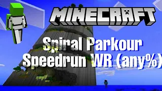 MINECRAFT SPIRAL PARKOUR SPEEDRUN (any%) *WORLD RECORD*!