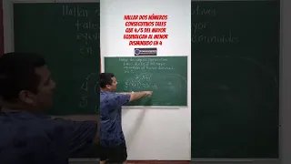 Cómo hallar dos números consecutivos #shorts #edutubers #algebra