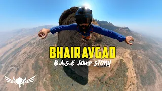 BASE jump from Bhairavgad, Moroshi, Maharashtra - Sajid Chougle #thespirited @GoPro