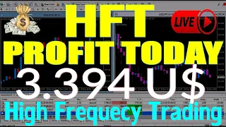 Profit 3.394 U$ TODAY - BEST HFT (High Frequency Trading) best SYSTEMA CHALLENGE FUNDING MFF FTMO