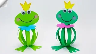 Funny frogs Moving paper TOYS  Easy paper crafts