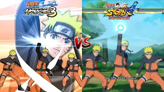 Naruto Heroes 3 VS Naruto Storm 4-All Characters Ultimate Jutsu Comparison