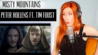 PETER HOLLENS ft. TIM FOUST.... Misty Mountains (The Hobbit) | VOICE COACH REACTS