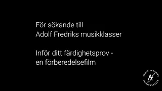 Inför färdighetsprovet - en förberedelsefilm