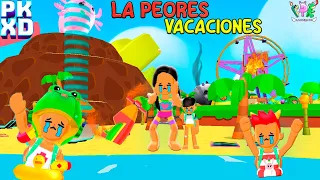 ¡LAS PEORES VACACIONES de LA FAMILIA PK! en LA NUEVA ACTUALIZACION de PK XD 🐸 SIMBA NALA SANTI TV