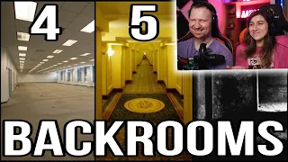 4-6 уровни - ЗАКУЛИСЬЕ (The Backrooms) | РЕАКЦИЯ