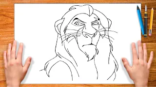 Learn How To Draw A Scar lion A Pro  Step By Step