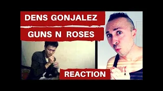 Guns N' Roses - Sweet Child O' Mine cover (by dens gonjalez ) - REACTION