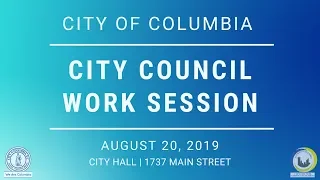 City Council Work Session | August 20, 2019