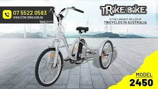 Introducing the Trike Bike Australia 2450 - The Ultimate Electric Adult Tricycle www.trike-bike.com