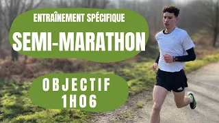 ENTRAÎNEMENT SPÉCIFIQUE SEMI-MARATHON - OBJECTIF 1h06 🥳 - En Route Pour le Semi-Marathon de Paris 🤩