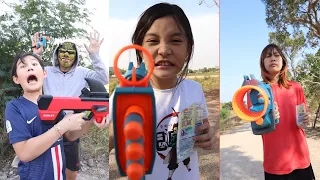 Nerf Gun War‼️😂 | JJaiPan Shorts Compilation #shorts #tiktok