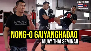 Nong-O Gaiyanghadao UK Muay Thai Seminar - Siam Boxing - น้องโอ๋ ไก่ย่างห้าดาว