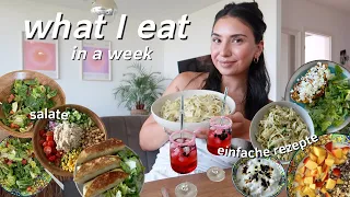 what I eat in a week ✨ summer edition, salate & einfache rezepte ✨food diary