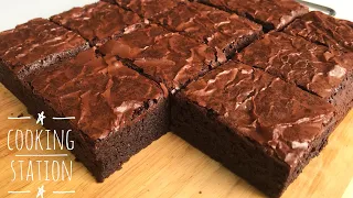 The Best Fudgy Cocoa Brownies  Without Chocolate | บราวนี่โกโก้ สูตรบราวนี่หน้าฟิล์ม เนื้อหนึบ