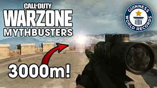 World Record Sniper Shot in Warzone (Warzone Mythbusters)