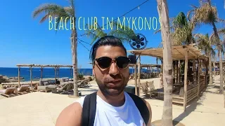 Scorpios beach club Mykonos - travel vlog 17