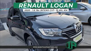 RENAULT LOGAN 1.6 16v INTENS CVT - 2020 - AUTOMÁTICO - 19.000KM -